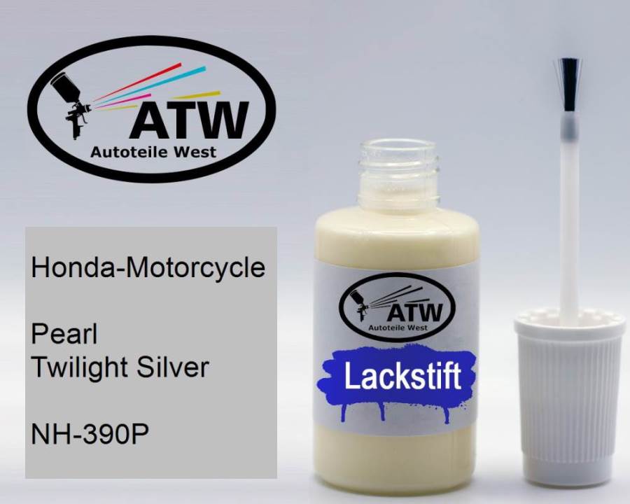 Honda-Motorcycle, Pearl Twilight Silver, NH-390P: 20ml Lackstift, von ATW Autoteile West.